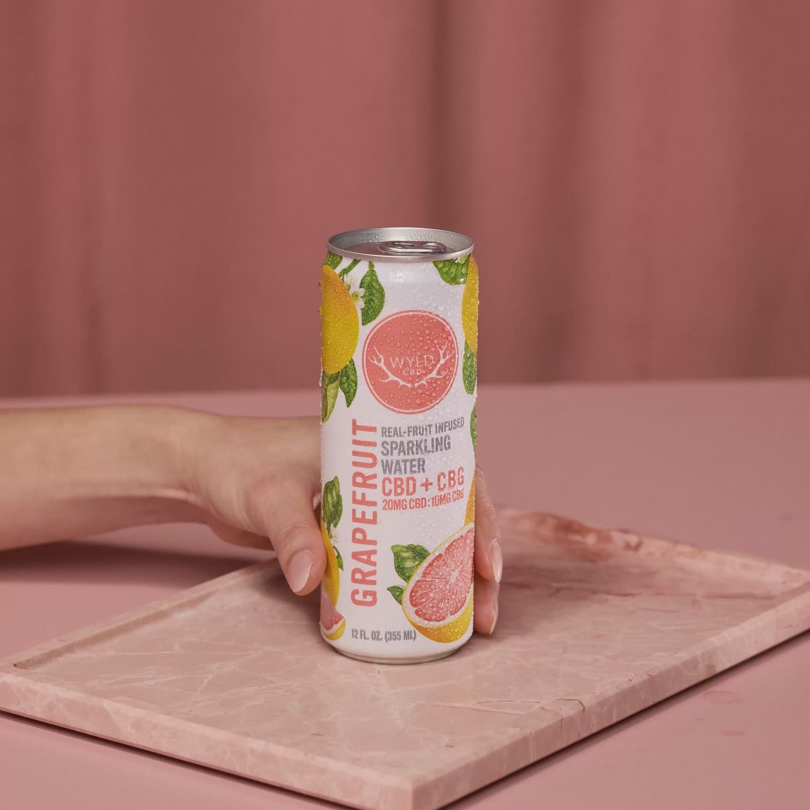 Grapefruit CBD:CBG Sparkling Water | CBD-Only
